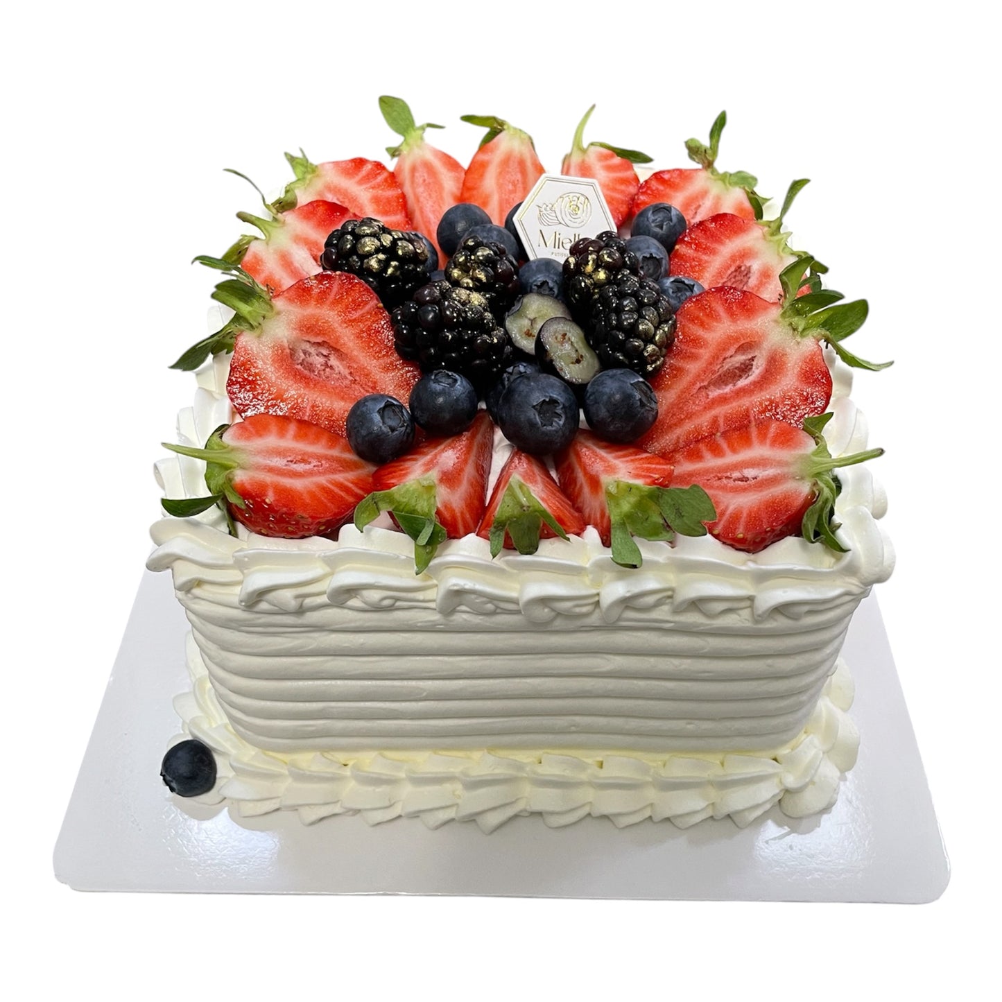 Mixed Berry Square Cake