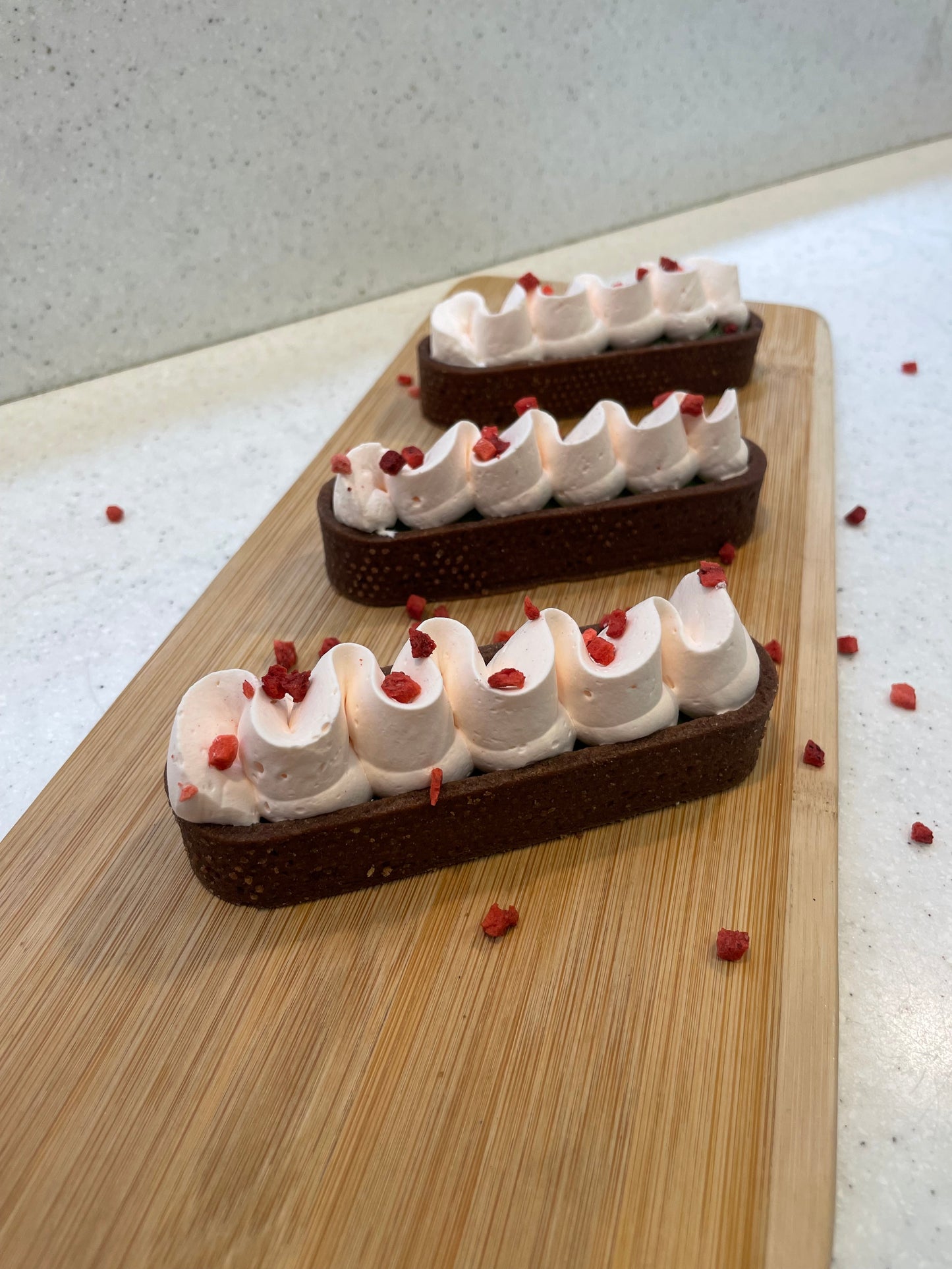 3x Matcha Strawberry Tarts
