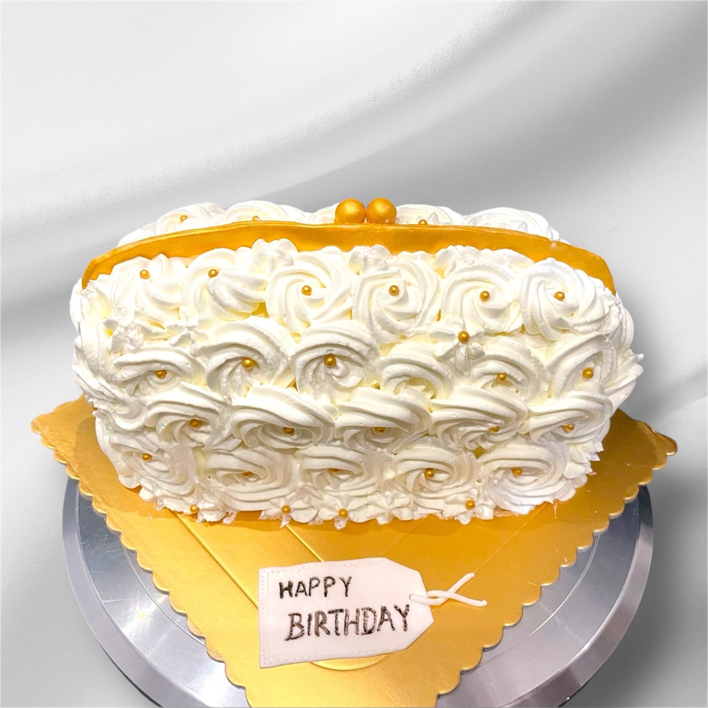 White Lover Purse Cake