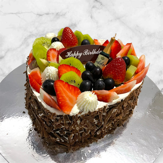 Black Forest Heart Cake