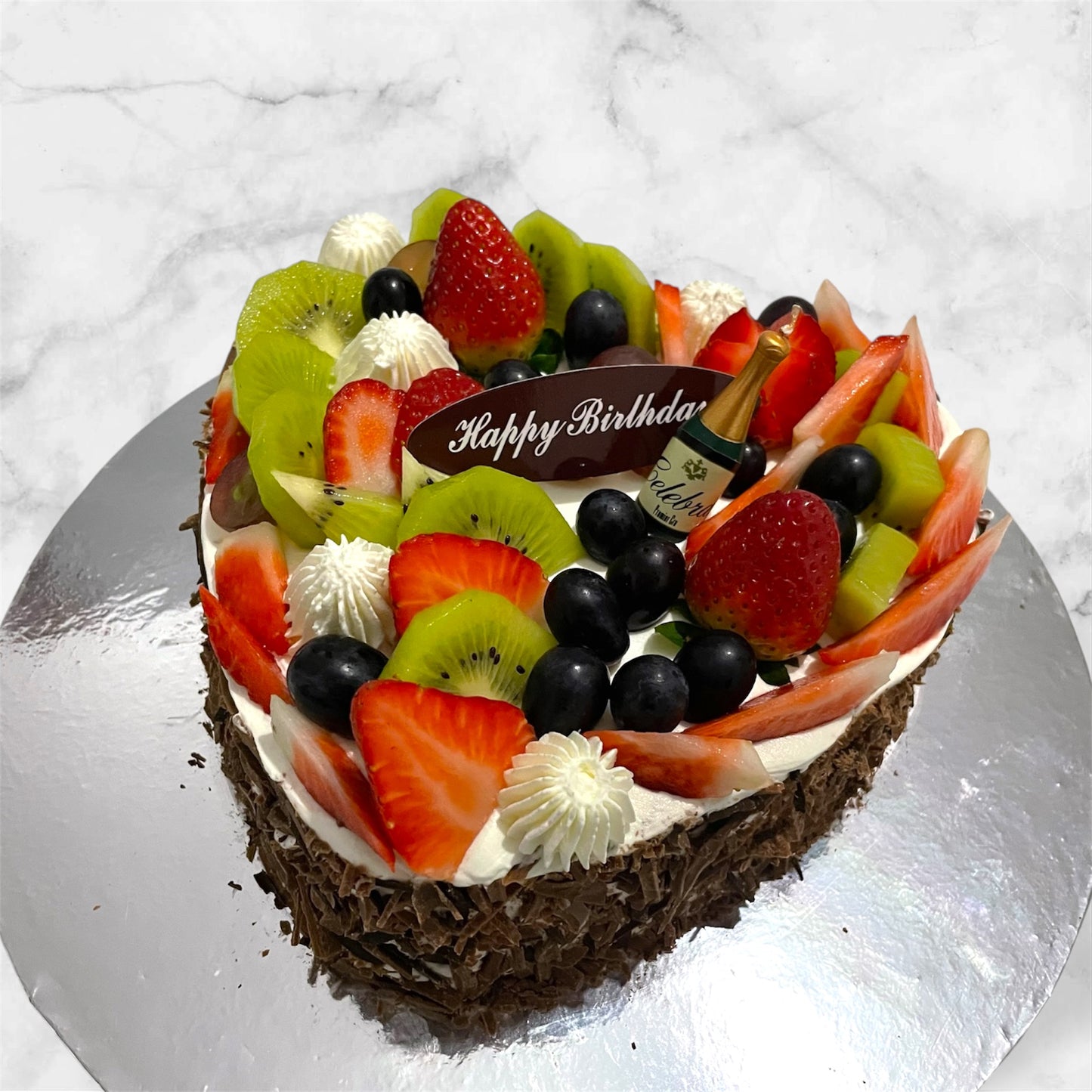 Black Forest Heart Cake