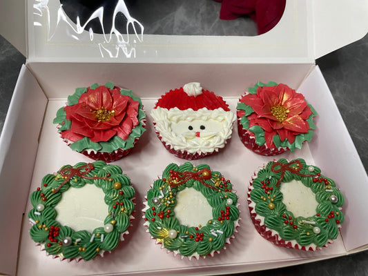 6 X’mas Cupcakes