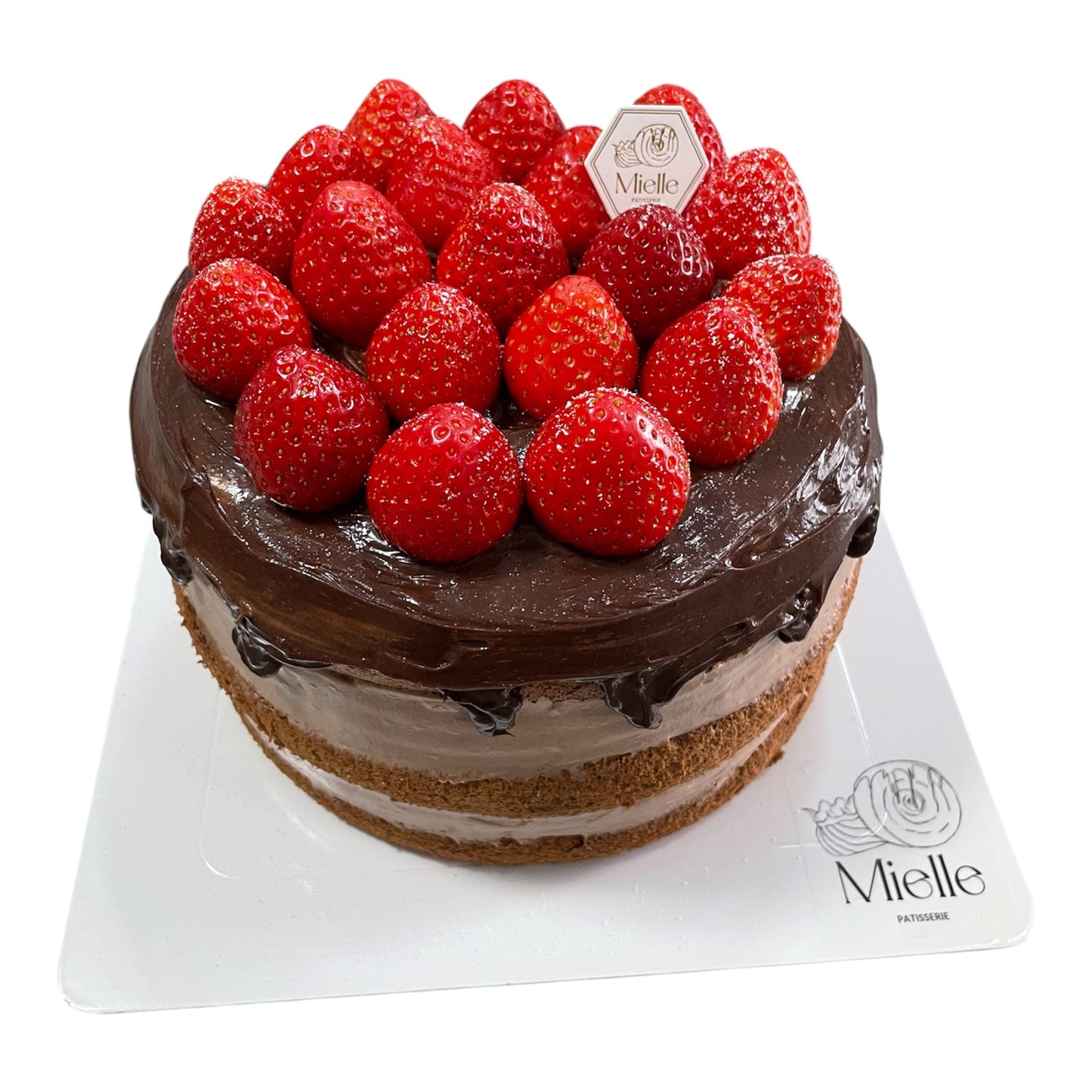 Strawberry chocolate cake ￼
