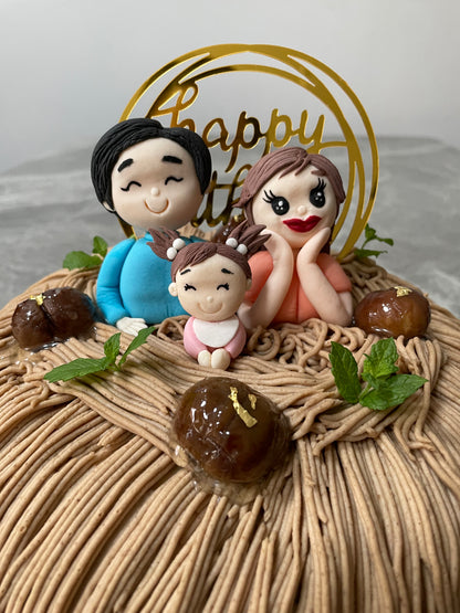 Mont Blanc chestnut cake