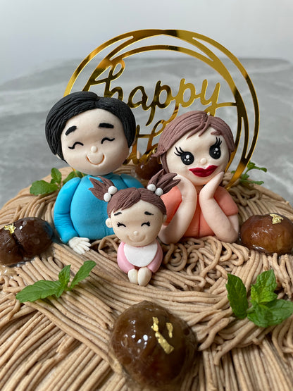 Mont Blanc chestnut cake