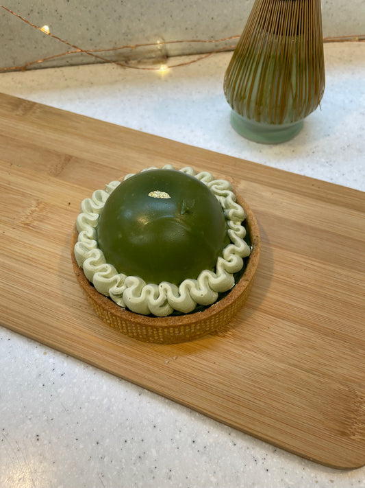 Matcha mousse tart