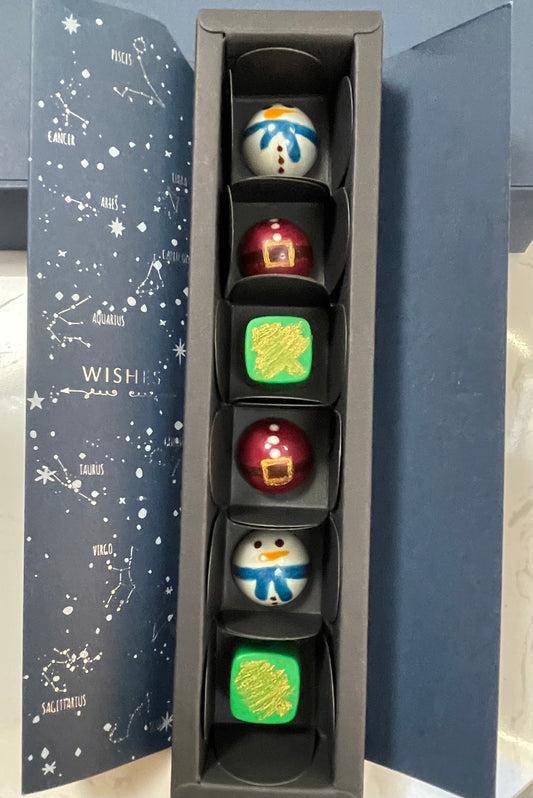 6 Christmas Signature Chocolates Selection