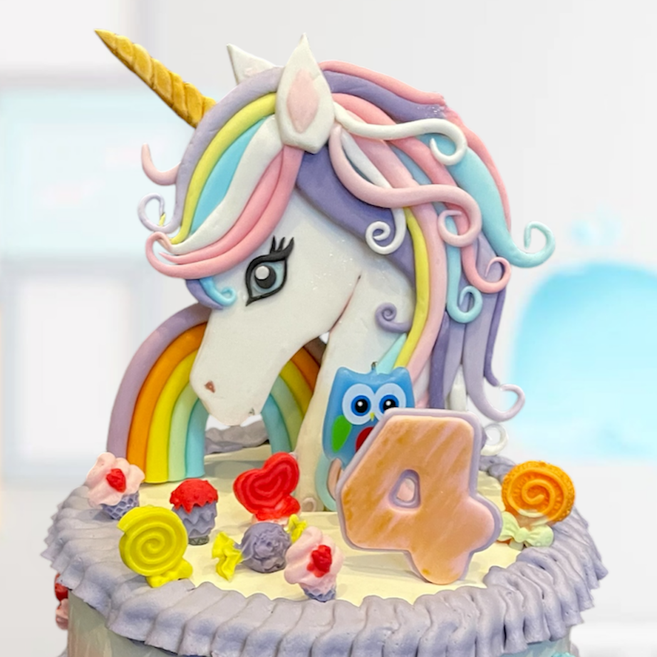 Unicorn 2 Tier Cake 獨角獸蛋糕