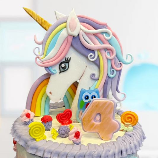 Unicorn 2 Tier Cake 獨角獸雙層蛋糕