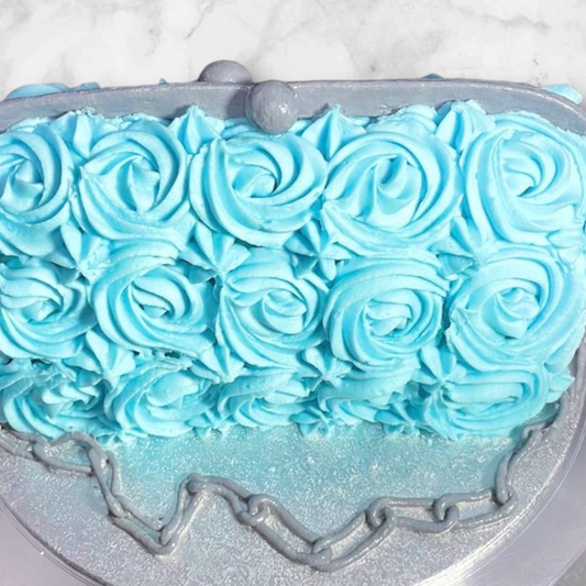 Blue Lover Purse Cake