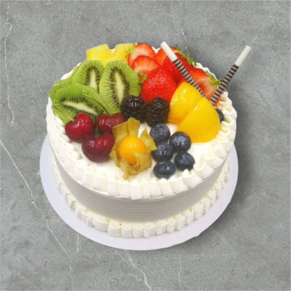 Fresh Cream Fruits Cake