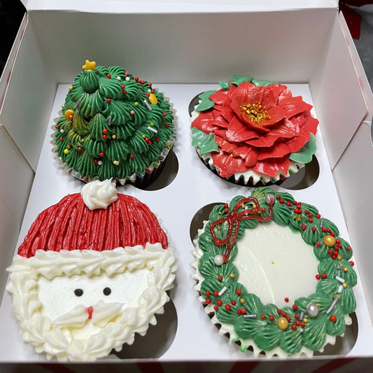 4 Mix X’mas Cupcakes
