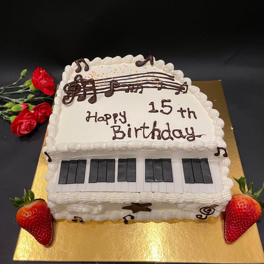 Piano Cream Cake
