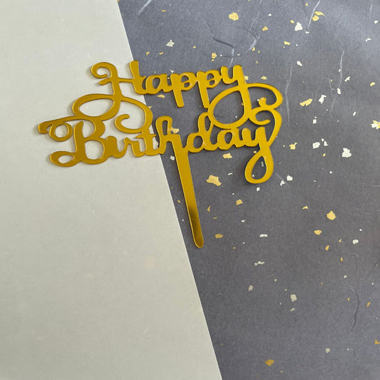 Happy Birthday Gold Style One