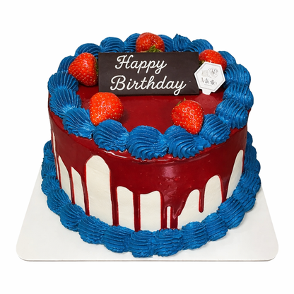 Vintage Strawberry Cake